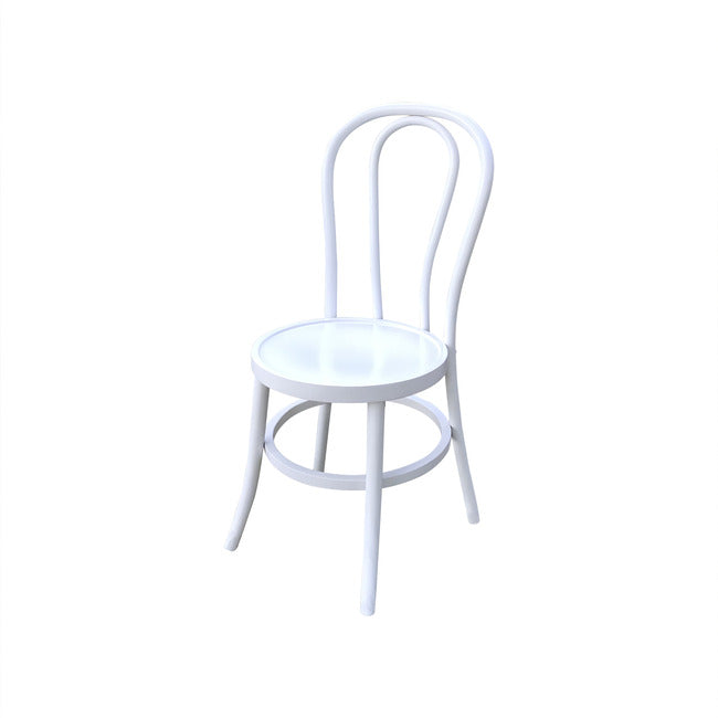 Bentwood Dining Chair White (Stackable) | 41 x 40.5 x 93cmh