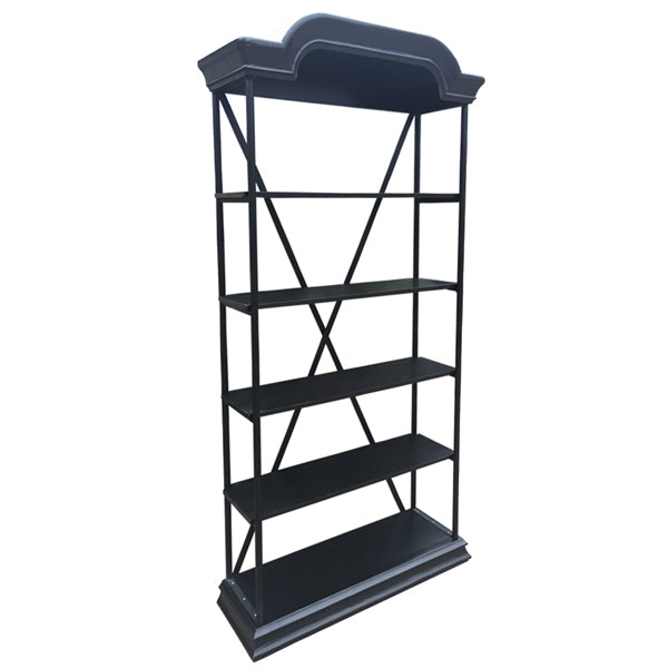 Bakers Display Stand Black Reclaimed Timber | 108x35x210cmh