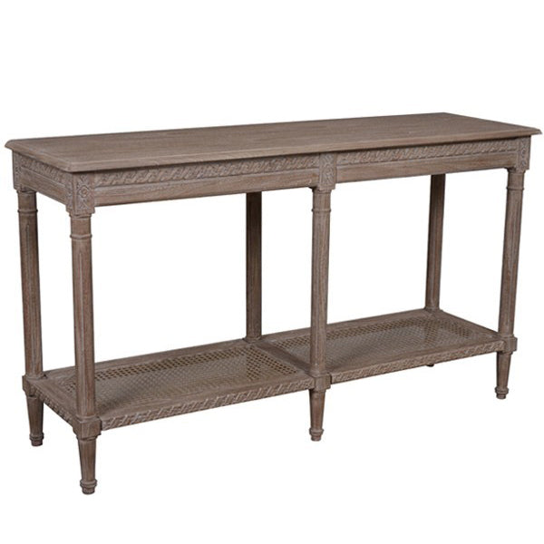 Polo Long Classic Console w/Shelf Oak Wash | 140x40x80cmh
