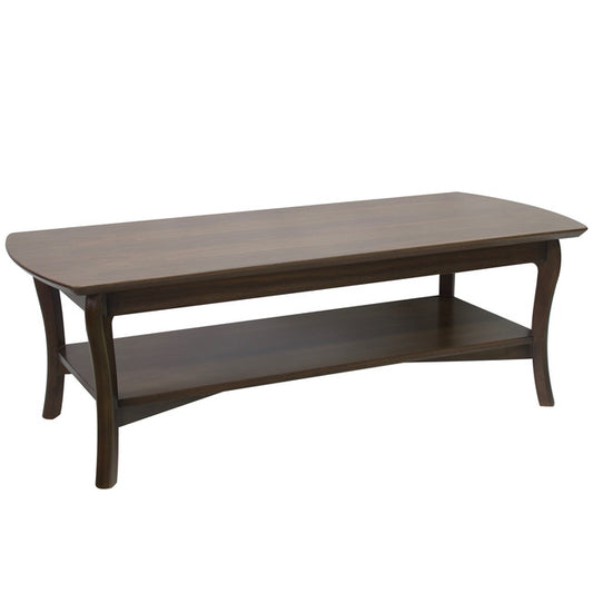 Arched Rectangle Coffee Table Dark Coffee | 134x57x45cmh
