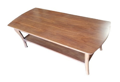 Arched Rectangle Coffee Table Walnut | 134x57x45cmh