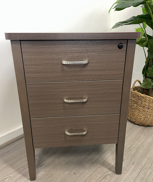 Marigold Bedside Table in Walnut w/ Soft Close Drawers | 53x48x73cmh