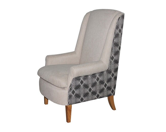 Mary Winged Armchair Washable Fabric | 73x81x114cmh