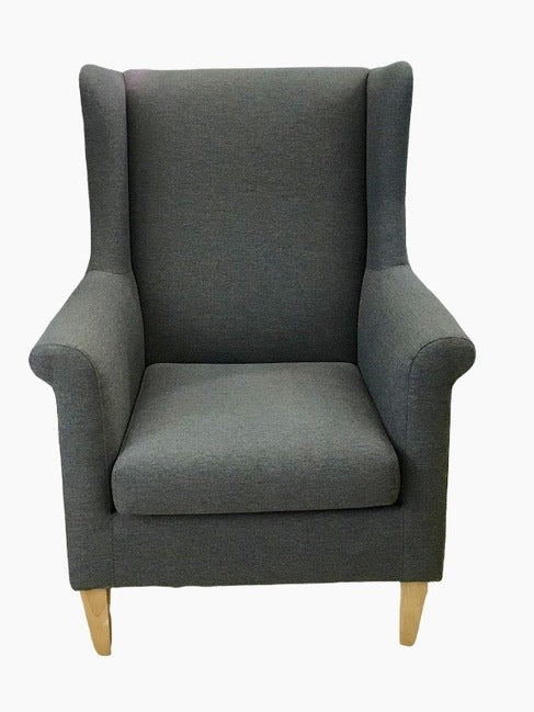 Cannes Winged Chair Washable Fabric Covered | 80x79x110cmh