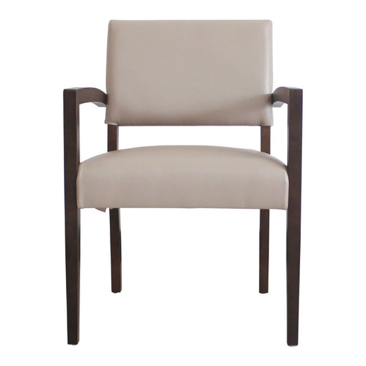 Emma Dining Chair Stackable w/ Faux Leather Covered | 60x56x86cmh