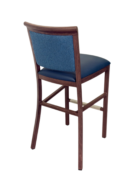 Hudson Bar Stool Faux Leather Seat | 45 x 55 x 106 cmh