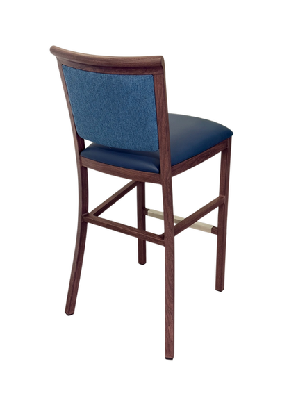Hudson Bar Stool Faux Leather Seat | 45 x 55 x 106 cmh