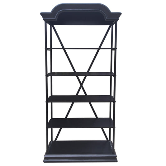 Bakers Display Stand Black Reclaimed Timber | 108x35x210cmh