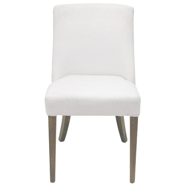 Ophelia Dining Chair White Chrome Ring | 49x55x89cmh