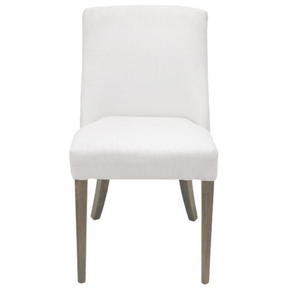 Ophelia Dining Chair White Chrome Ring | 49x55x89cmh
