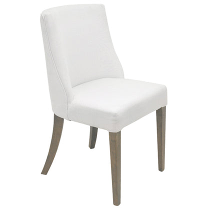 Ophelia Dining Chair White Chrome Ring | 49x55x89cmh