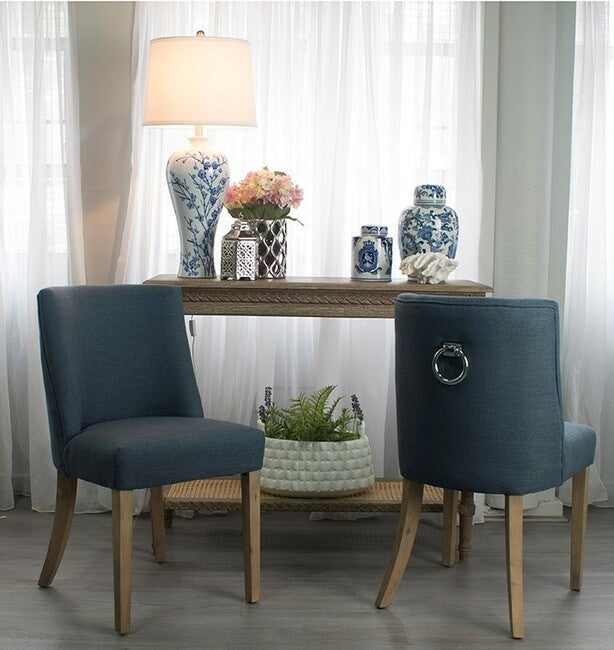 Ophelia Dining Chair Denim Blue | 49x55x89cmh