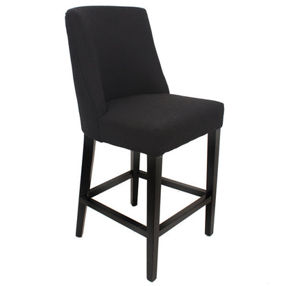 Ophelia Tall Barstool Black Chrome Ring | 49x61x115cmh