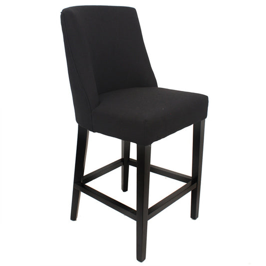 Ophelia Tall Barstool Black Chrome Ring | 49x61x115cmh