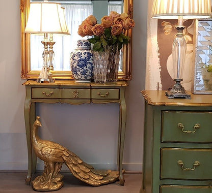 Marie Antoinette Gold accent French Pettit Console | 80 x 30 x 80cmh