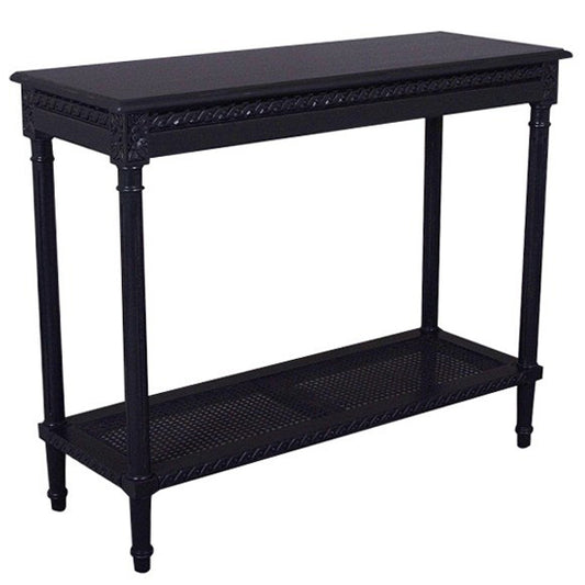 Polo Classic Console w/Shelf Black | 110x40x90cmh