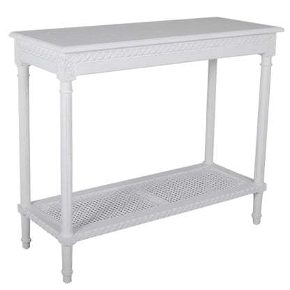 Polo Classic Console w/Shelf White | 110x40x90cmh