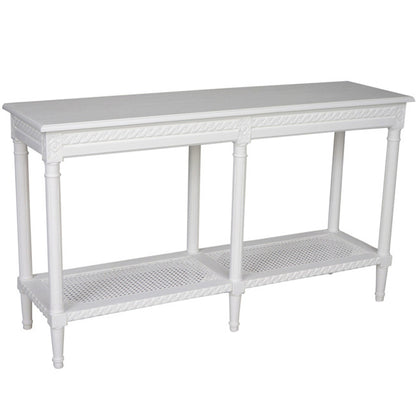 Polo Long Classic Console w/Shelf White | 140x40x80cmh