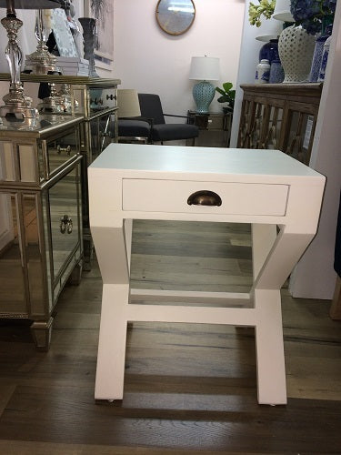 Marseille Bedside Cross Leg Sidetable | 55x40x67cmh